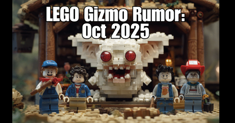 LEGO Gremlins scene with minifigures