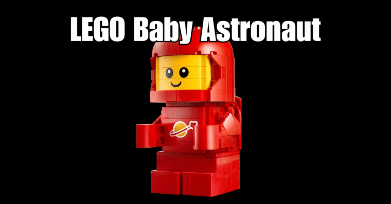LEGO Red baby astronaut figure