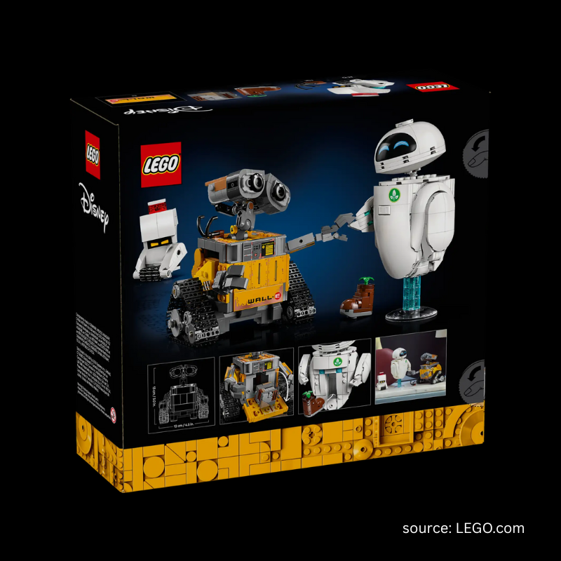 Brand new LEGO box of the LEGO WALL-E and EVE set.
