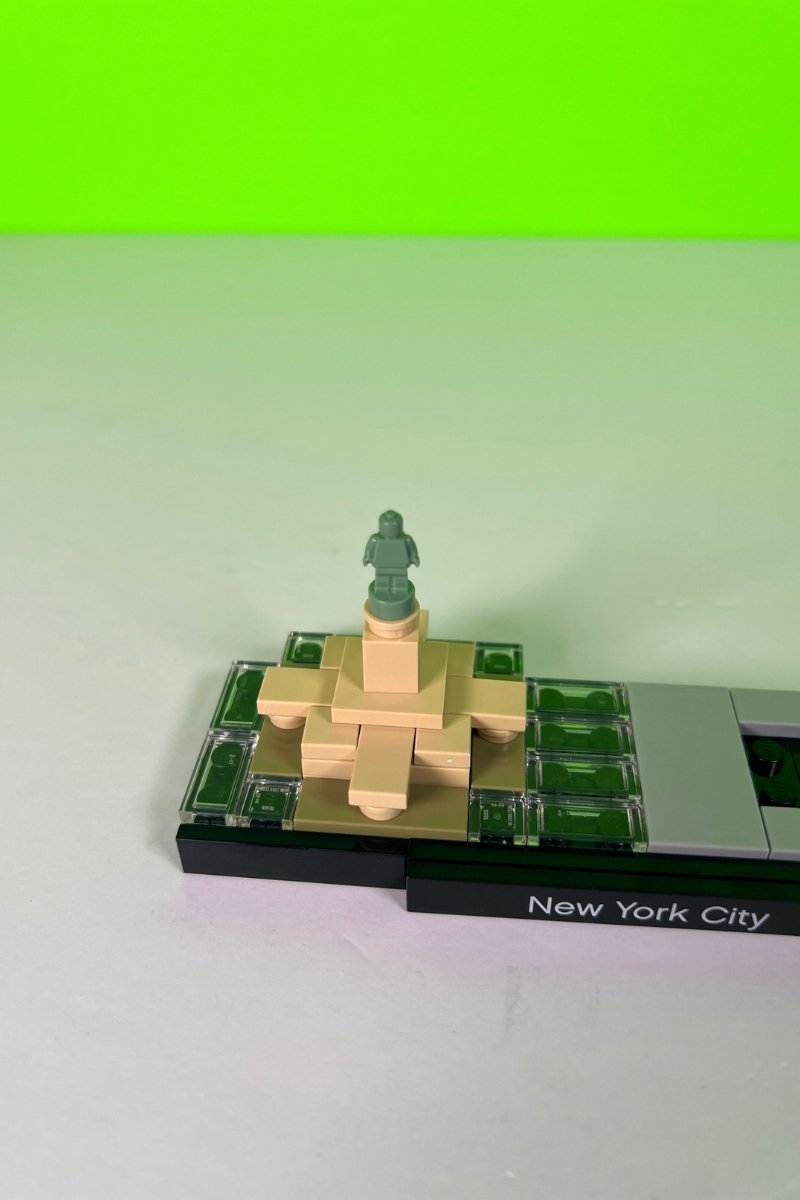 Mini Statue of Liberty made from LEGO bricks
